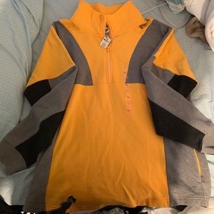 Quarter zip PINK collared sweatshirt